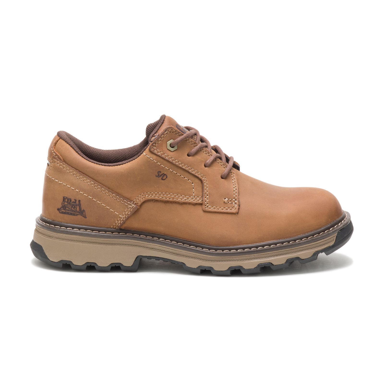 Caterpillar Tyndall - Mens Work Shoes - Dark Beige - NZ (465WGOIKP)